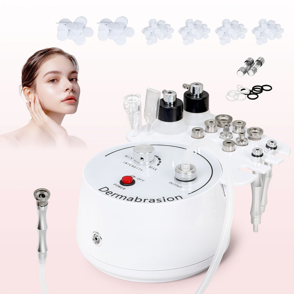 Microdermabrasion Machine Professional 3-in-1 Dermabrasion Vacuum Spray Facial Device for Bath Time, Home Spa and Personal Ca