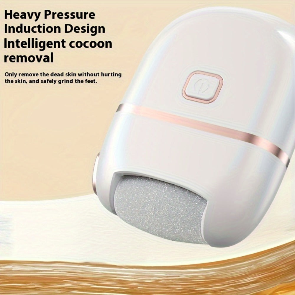 Rechargeable Electric Foot File with Two or Three Roller Heads in White Standard or Pink Upgraded Checkout — image 9