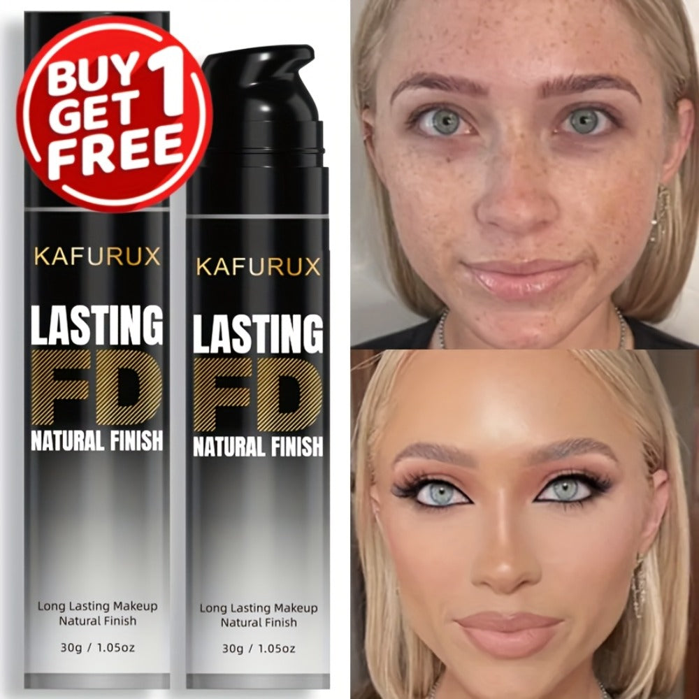 KAFURUX Liquid Foundation Two-Bottle Set with Pump Dispensers and Eight Matching Shade Pairs — image 10