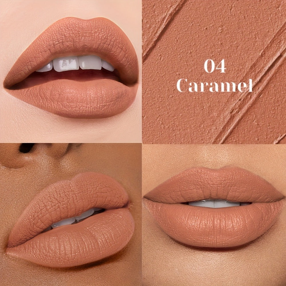 Velvet Matte Liquid Lip Color in Five Coordinated Nude-Tone Shades with 7.4cm Square Tube and Wand — image 9
