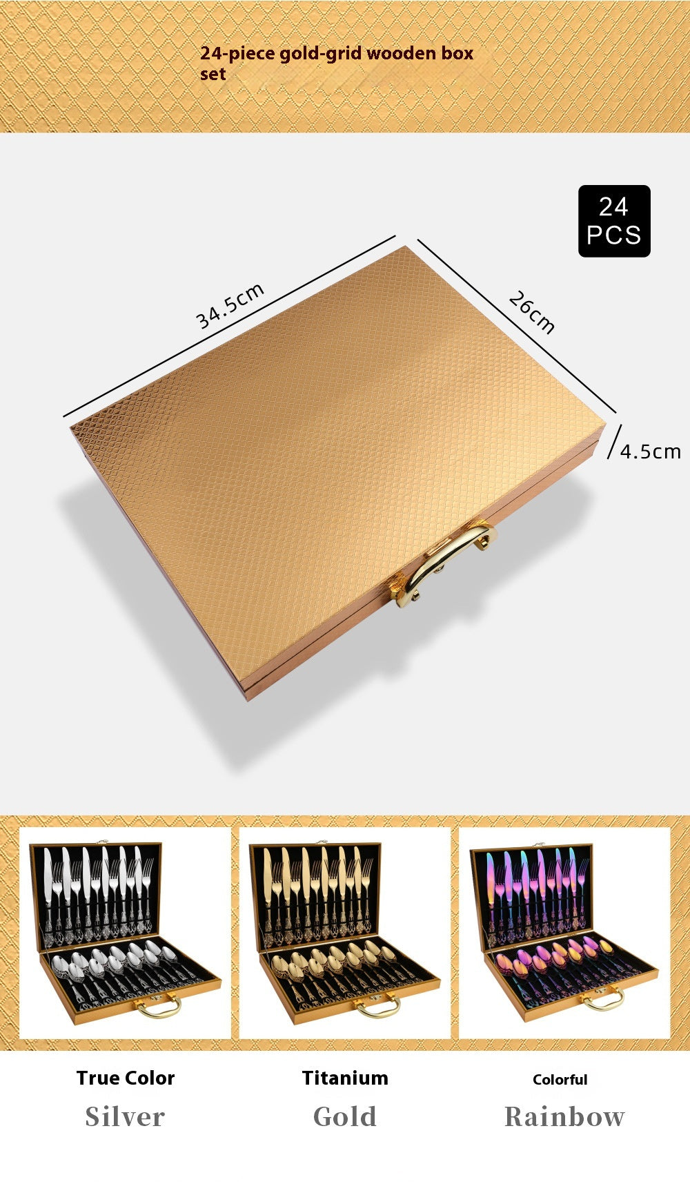 European Pattern Stainless Steel Empaistic Tableware Set
