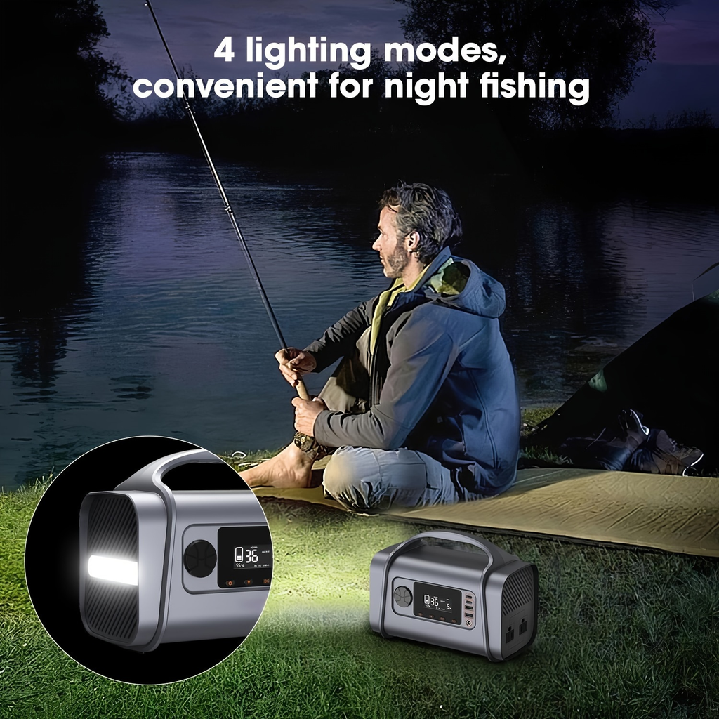 Portable Power Station 296Wh 200W with 400W Peak, 60W USB-C PD, MPPT Input and Four Light Modes — image 4
