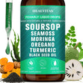 Soursop Bitters Liquid Drops 10-in-1 with Sea Moss Ashwagandha Moringa Turmeric Black Seed Oil — image 12