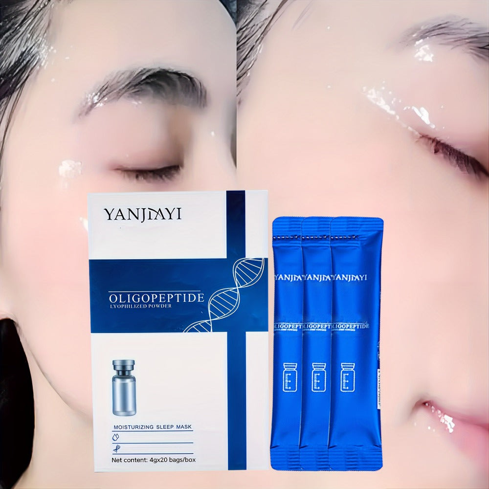Overnight Sleep Mask Gel with Niacinamide Oligopeptide & Hyaluronic Acid, Alcohol-Free Night Serum for Dry Skin — image 1