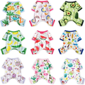 Two-Piece Dog Pajama Set with Mixed Printed Short-Sleeve Jumpsuits in Six XS–XXL Sizes for Small Pets — image 1