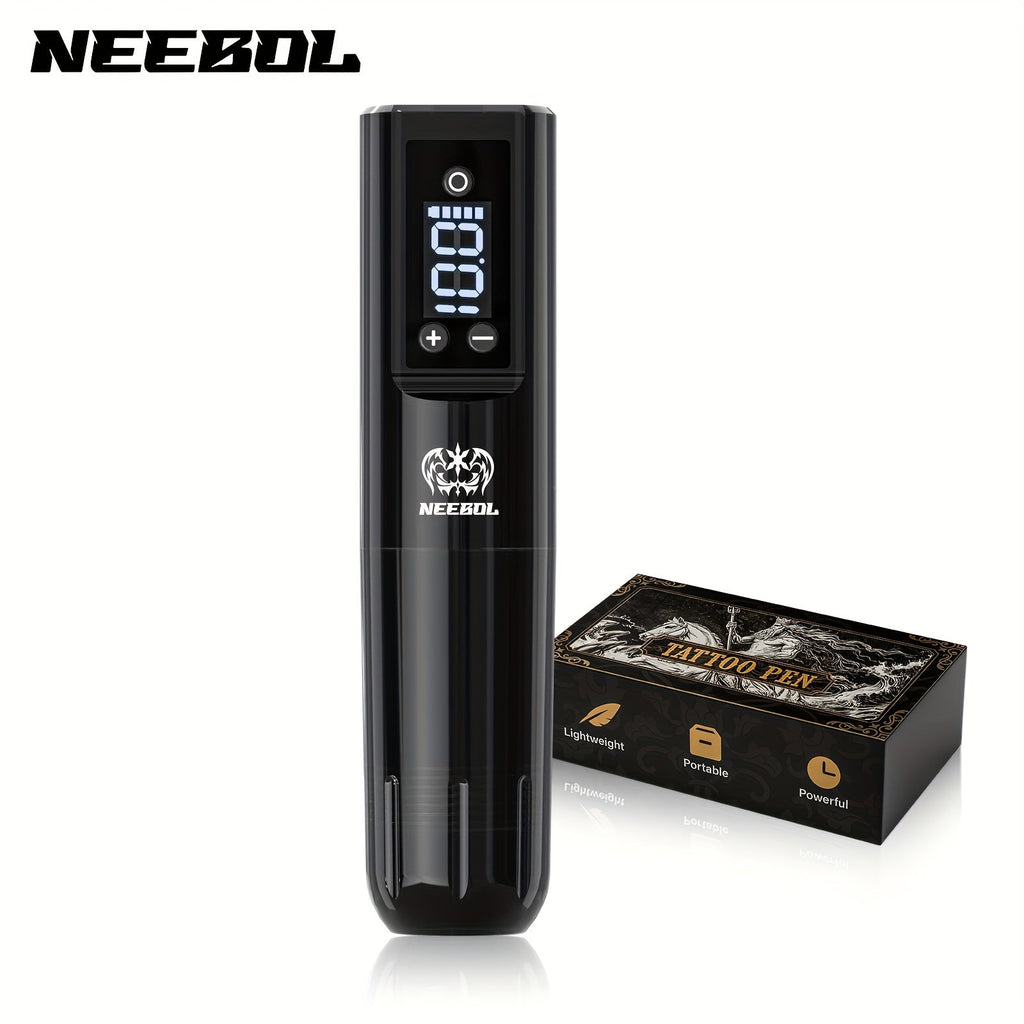 Wireless Rotary Tattoo Machine Neebol Cordless Pen, 6- Battery Life, Portable Design, Cartridge Compatible — image 1