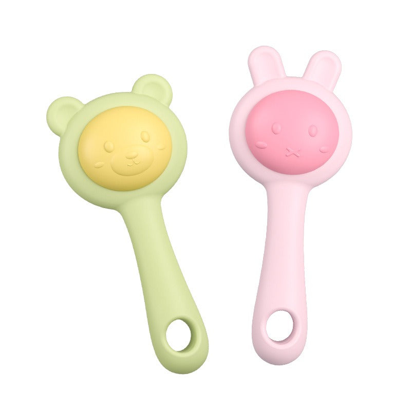 Baby Ringing Bell Toy Can Bite Water Boiled Small Sand Hammer Hand Ringing Bell Sand Hammer