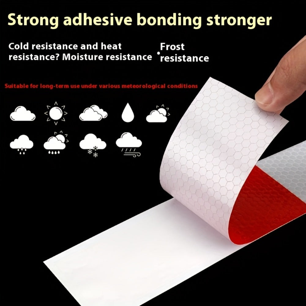 DOT-C2 Reflective Tape 2"x60' High Intensity Prismatic Self-Adhesive Safety Strip – Waterproof Wear-Resistant Ultra Bright fo
