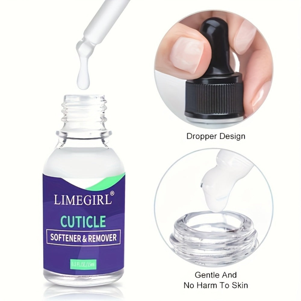 Nail Cuticle Remover Stick 3-Pack Dead Skin Softener with Nail Oil Formula – Anti-Hangnail Cuticle Care Tool for Finger Trimm