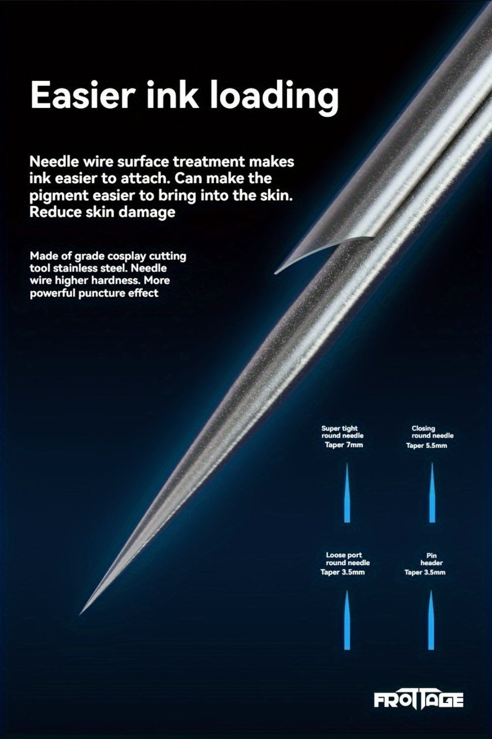 Tattoo Cartridge Needles with Frotage Label, 26 Retained RL RLT RS CM and M1 Cartridge Size Options — image 42