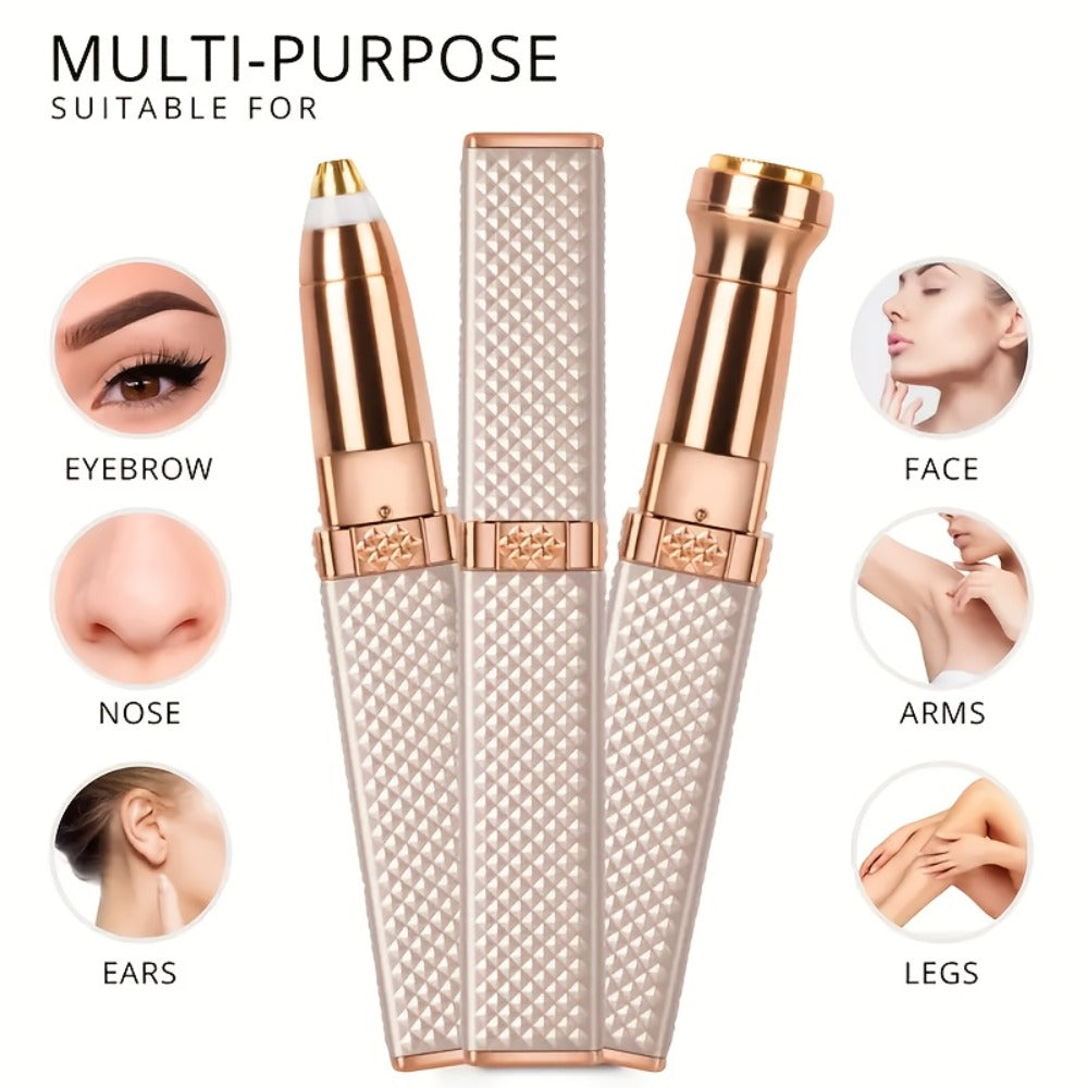 Facial Hair Trimmer for Women, 2-in-1 Electric Eyebrow Trimmer & Lip Hair Remover, Precision Face Hair — image 2