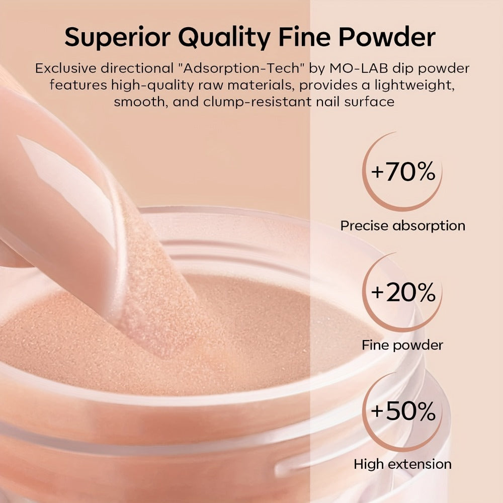 Dip Powder Nail Kit with NOCIS Label, Four Nude and Gold Glitter Powders, Three 10ml Liquids and Four Tools — image 6
