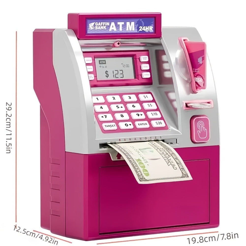 Electronic ATM Kids Piggy Bank with Password, Banknote & Coin Savings Bank for Boys Girls, Birthday Gift — image 10