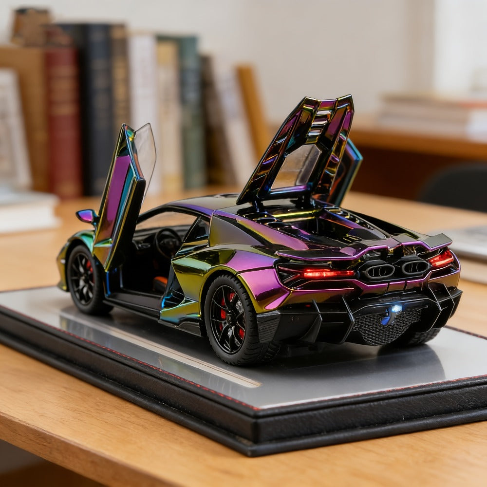 1:24 Scale Die-Cast Sports Car Model Collectible - Zinc Alloy Static Ornament with Realistic Details — image 9