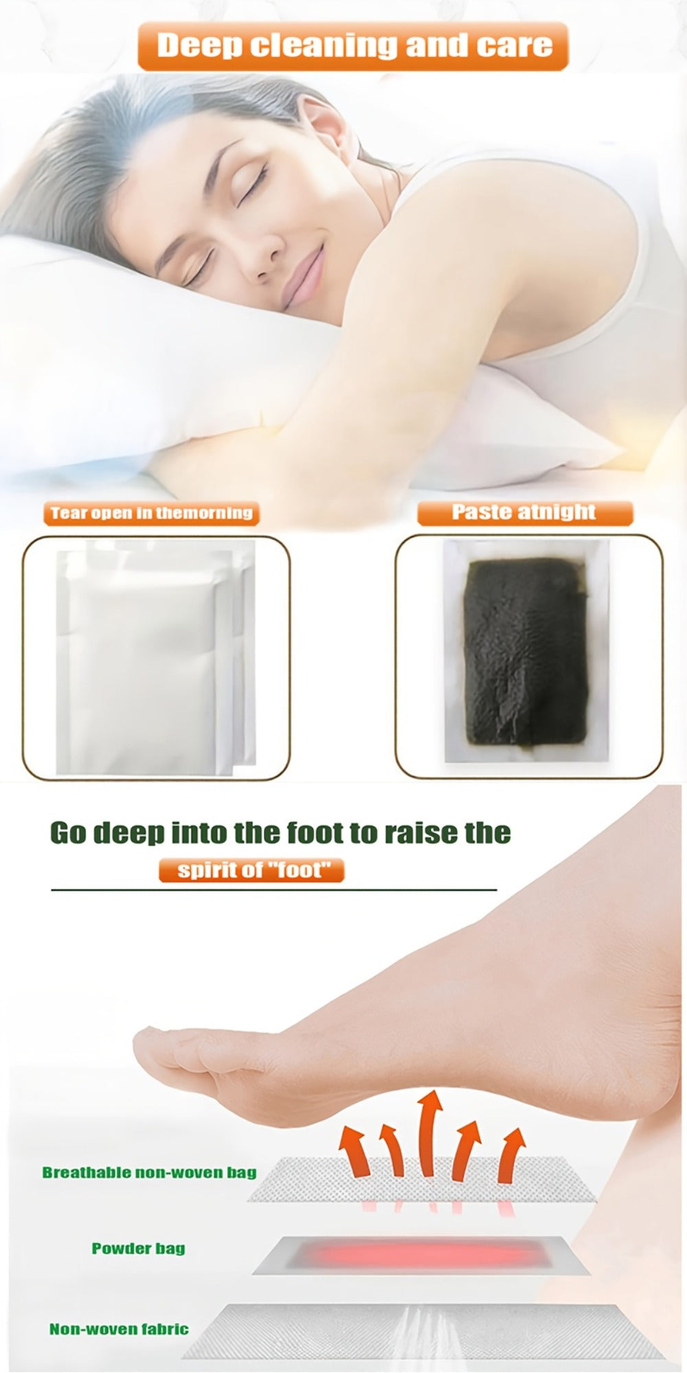 Foot Detox Pads 30 Pack Bamboo Vinegar Ginger Powder Natural Plant Ingredient Deep Cleansing Moisturizing Patches — image 18