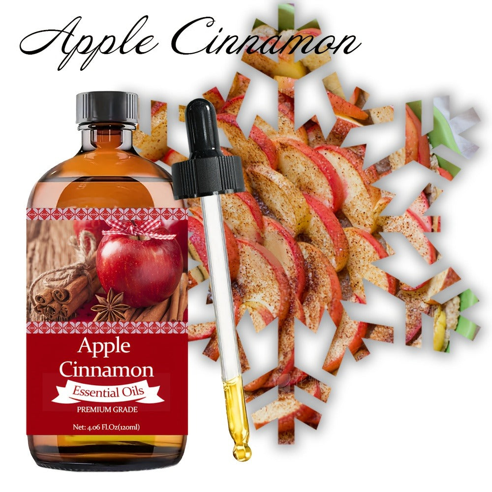 Aromatherapy Oil Apple Cinnamon Blend with Aloe Vera and Jojoba Oil in 120ml Bottle for Diffuser and Massage — image 4