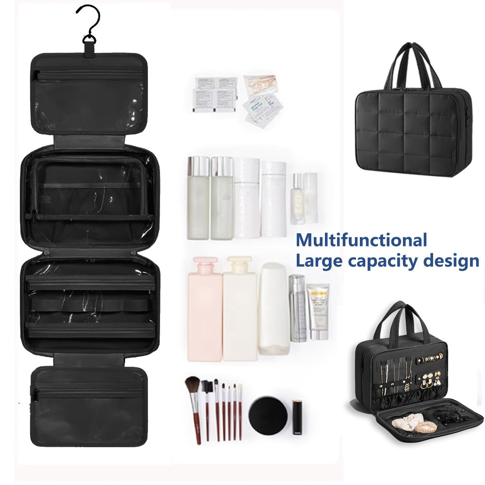 Hanging Travel Toiletry Bag Large Capacity for Full-Size Products Waterproof Cosmetic Organizer with Hook — image 4