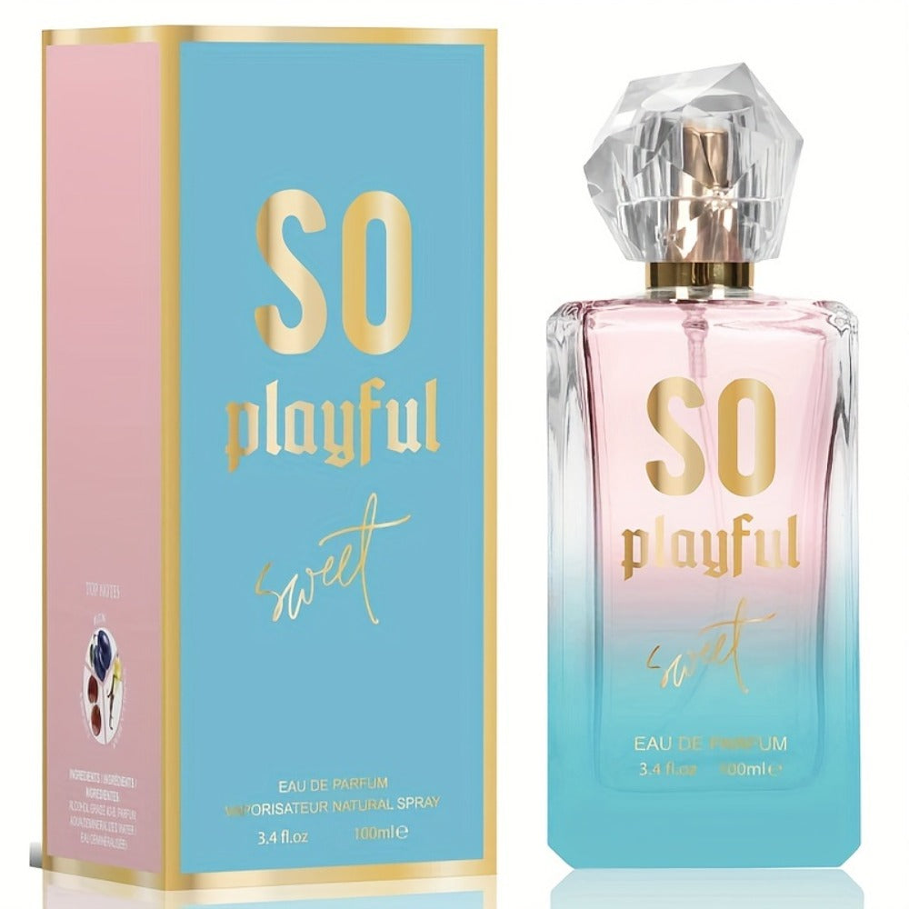 SO Playful Eau de Parfum Spray, 100 ml Bottle with White Cyclamen, Pepper and Cherry Label Notes — image 1