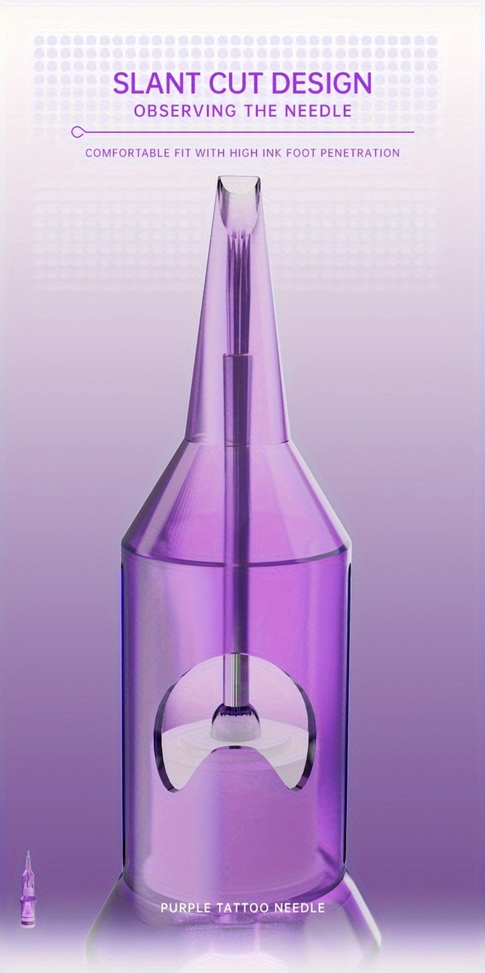 Tattoo Cartridge Needles 30 50pcs Purple RL RS RM M1 Mixed Sizes - Tuffking Disposable for Temporary Body Art, Festivals and 