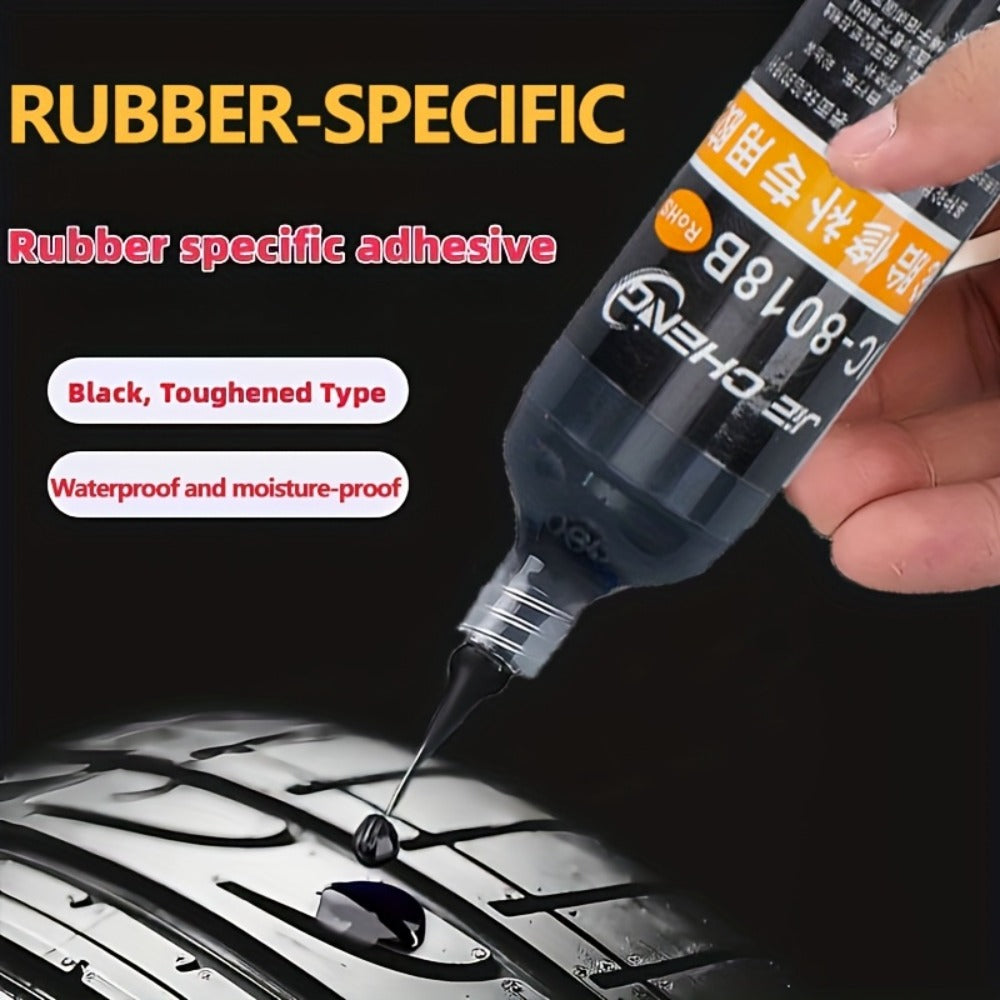 Black Rubber-Specific Cyanoacrylate-Labeled Adhesive in 30cc Syringe Bottle with Pointed Applicator — image 4