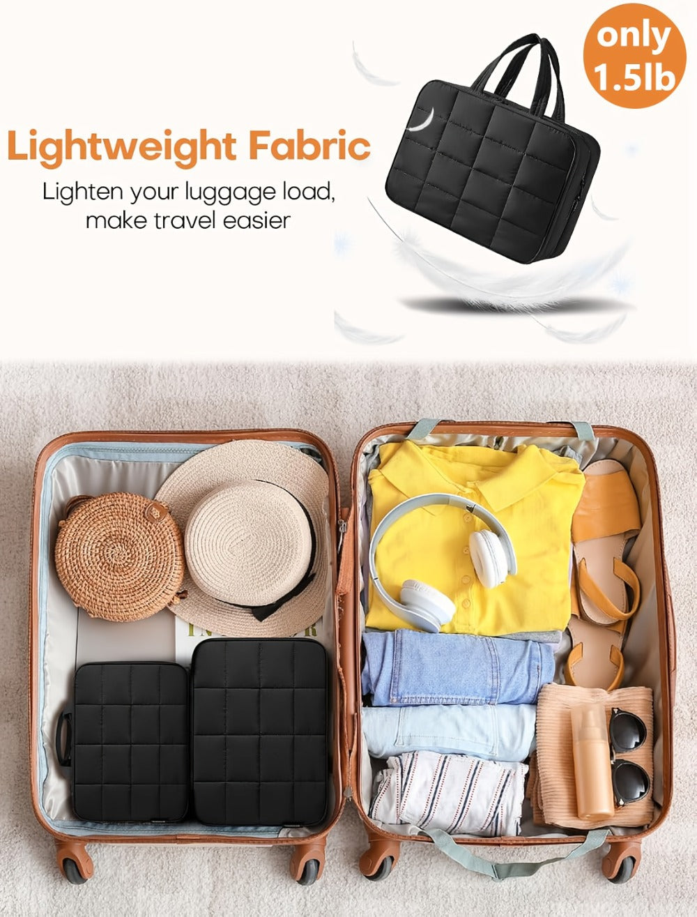 Hanging Travel Toiletry Bag Large Capacity for Full-Size Products Waterproof Cosmetic Organizer with Hook — image 15