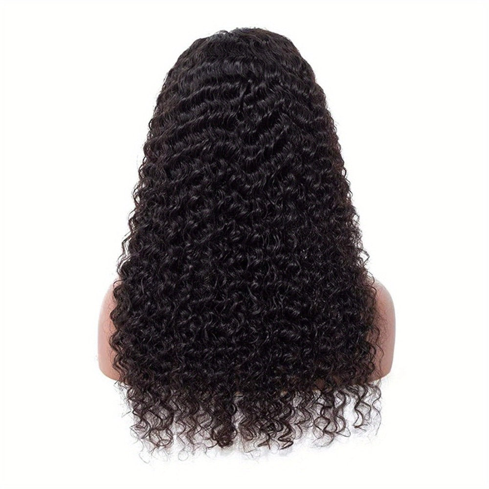 Body Wave Human-Hair 4x4 Lace Closure Wig in Black with Listed 180% Density and Five Length Options — image 3
