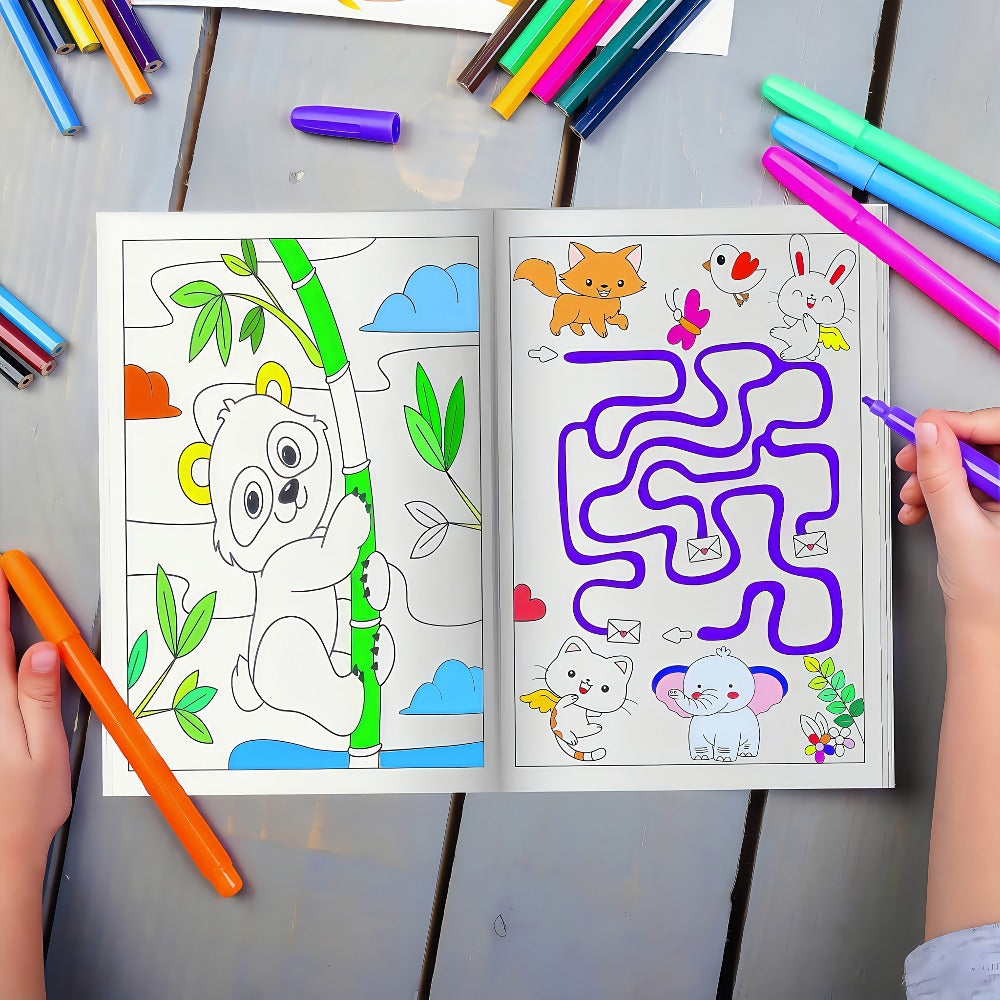 Bulk Coloring Books for Kids 24 Pack, Party Favors Goodie Bag Stuffers Ages 3+, Animals, Mermaid & Dinosaur Designs — image 6