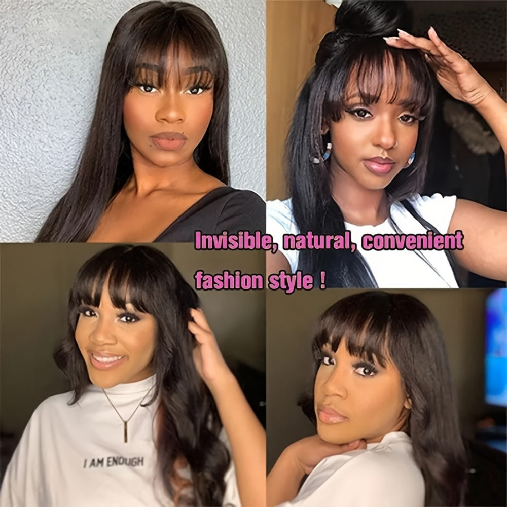 Hair Accessories 6x1 HD Lace Hairline Piece with Six-Inch Human Hair Fringe in Natural Color — image 13