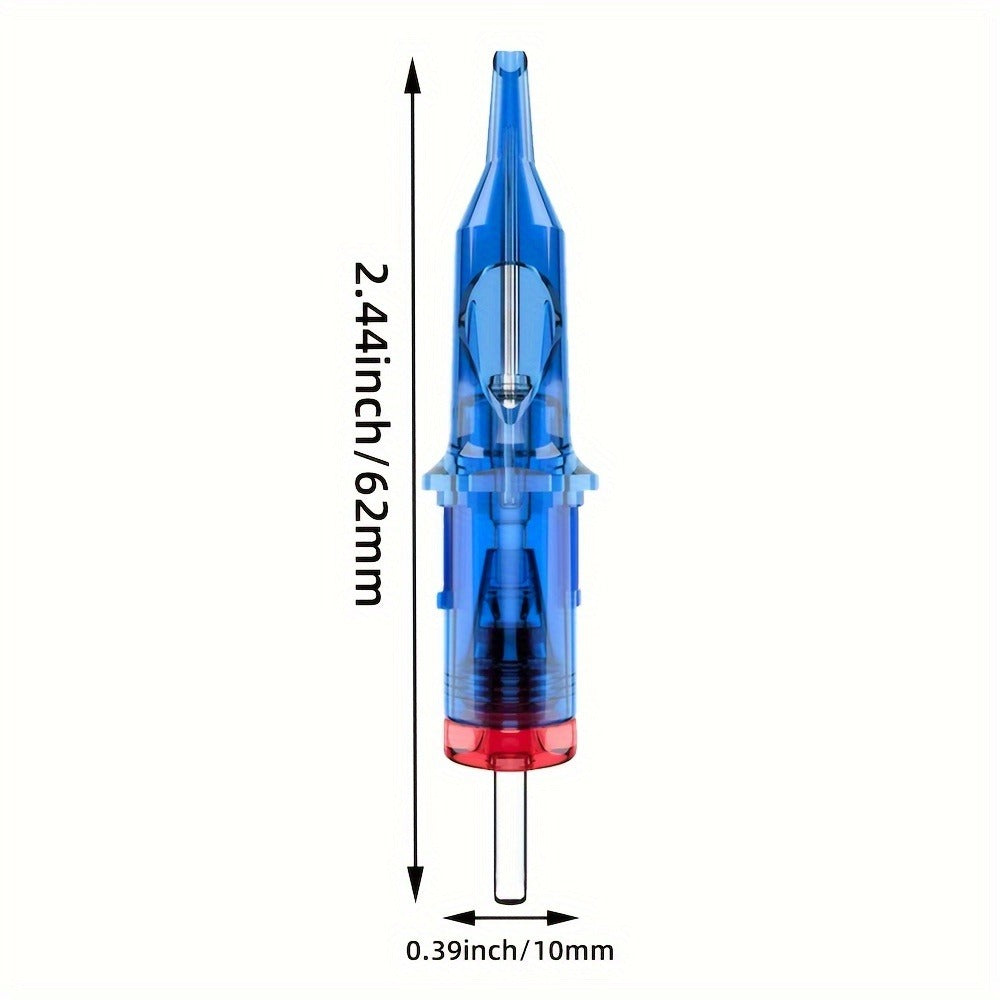 Tattoo Needles 50Pcs Round Liner Shader - POSEIDON V3 12RL 12RS Membrane Safety for Temporary Body Art, Festivals and Costume