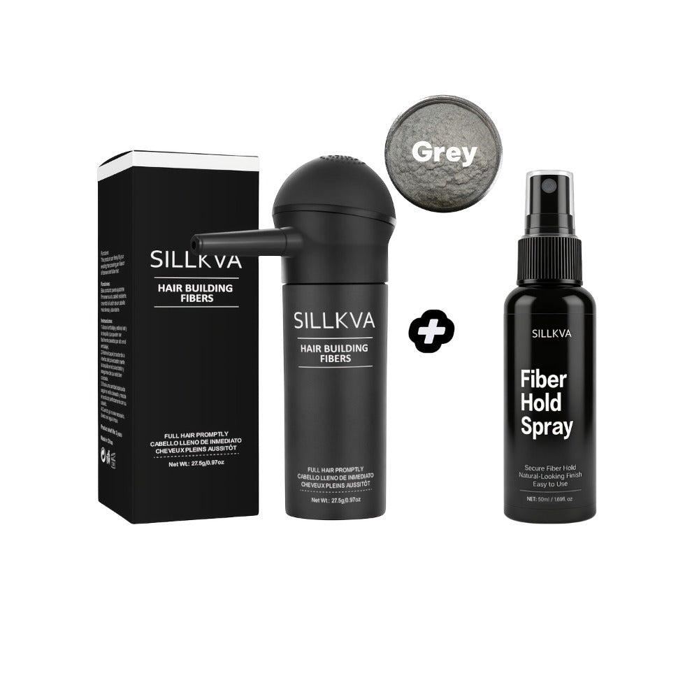 Hair Fibers Spray Applicator Kit Instant Thickness for Thinning Hair & Bald Spots SILLKVA for Makeup, Travel and Everyday Van