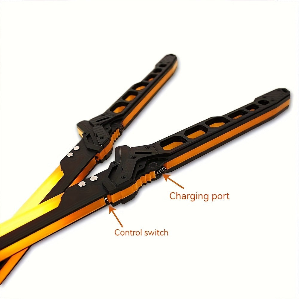 LED Cyberpunk Katana Prop 80cm Acrylic Luminous with the Listed Color, Size or Set Options for Everyday Use — image 12