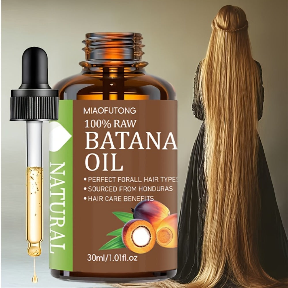 Hair Oil MIAOFUTONG Batana 30ml Amber Dropper Bottle with 1.01fl oz Label for Hair and Scalp Application — image 7