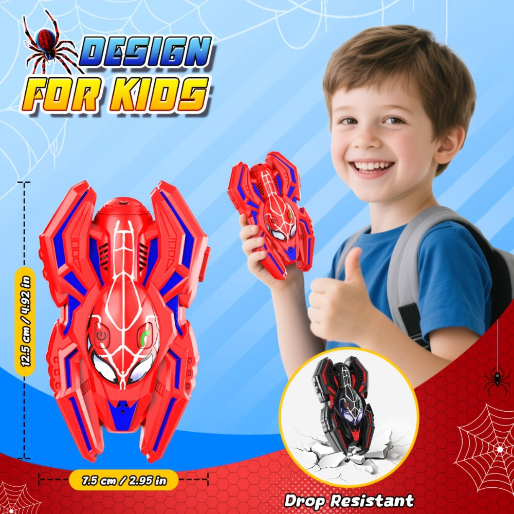 Spider Walkie Talkies for Kids 2-Pack, 2-Way Radio Toy, Grip, Push-to-Talk, Lanyard Hole, Ages 3-12 Boys & Girls — image 3