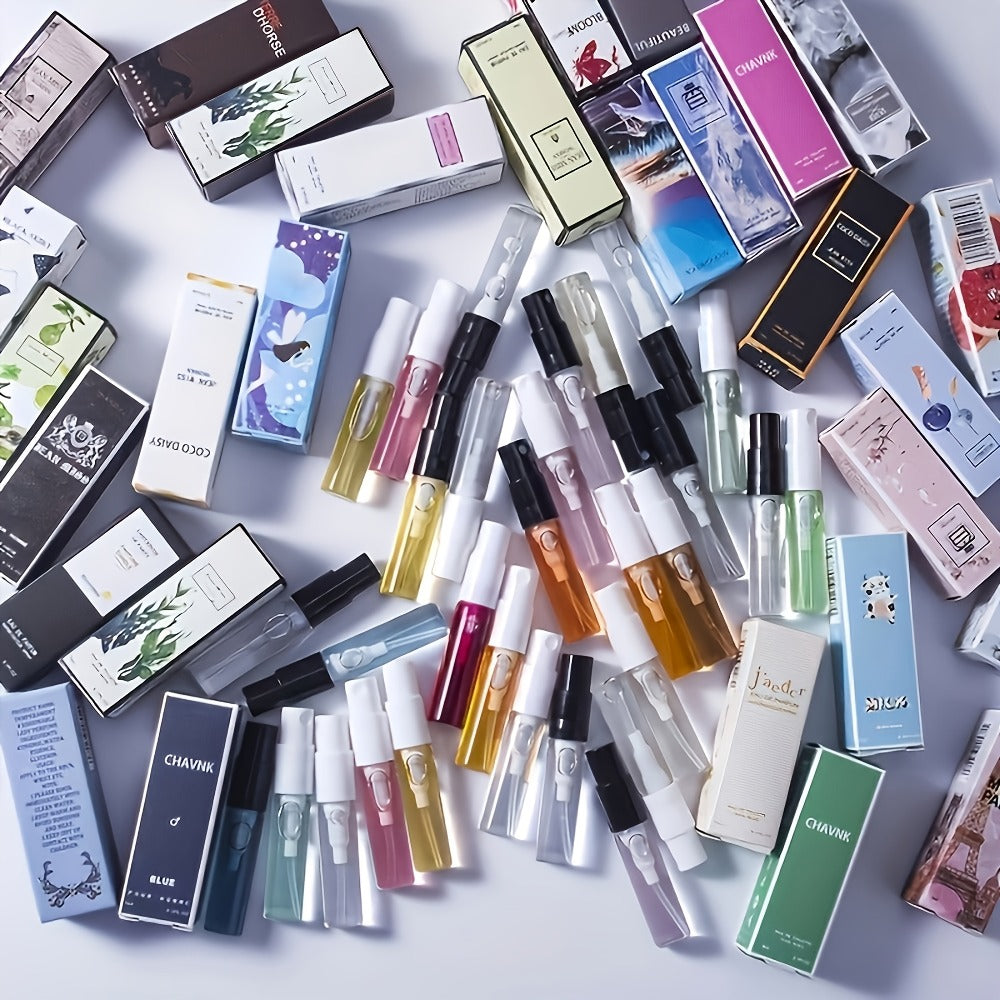 20-Piece Random Perfume Sample Set with 3ml Spray Vials, Mixed Box Designs and Assorted Delivery — image 2