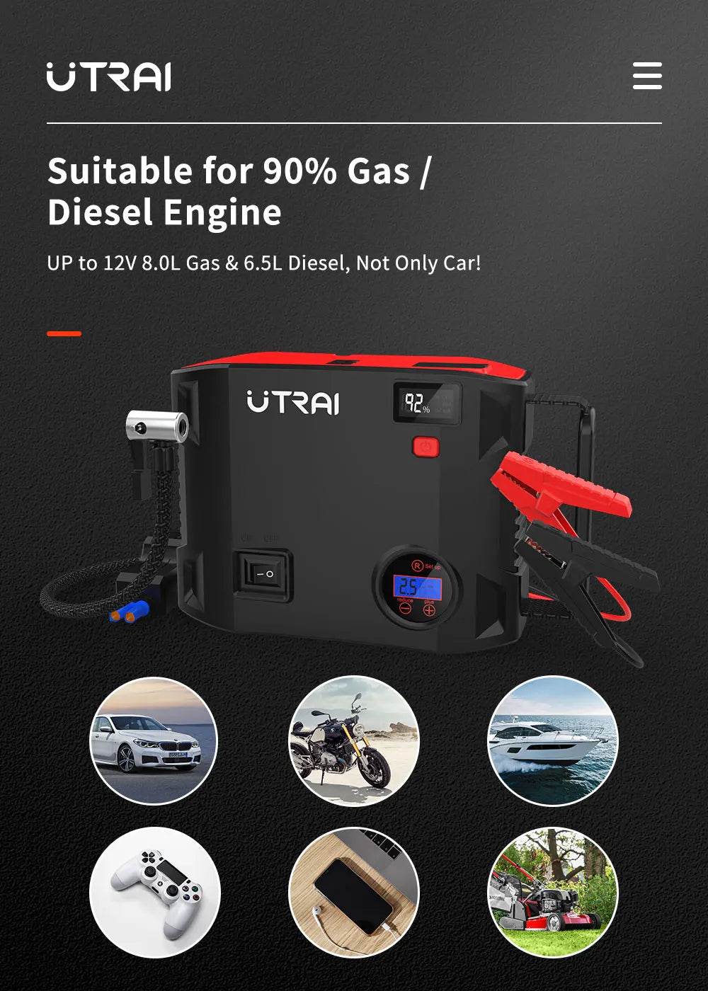 American Utrai Car Emergency Start Power