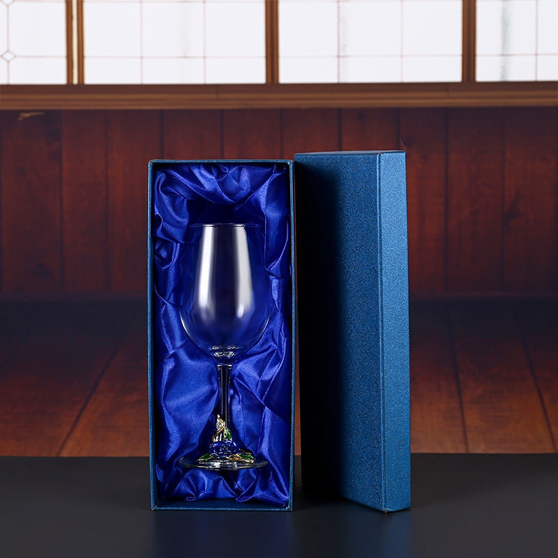Household enamel crystal glass red wine glass goblet decanter