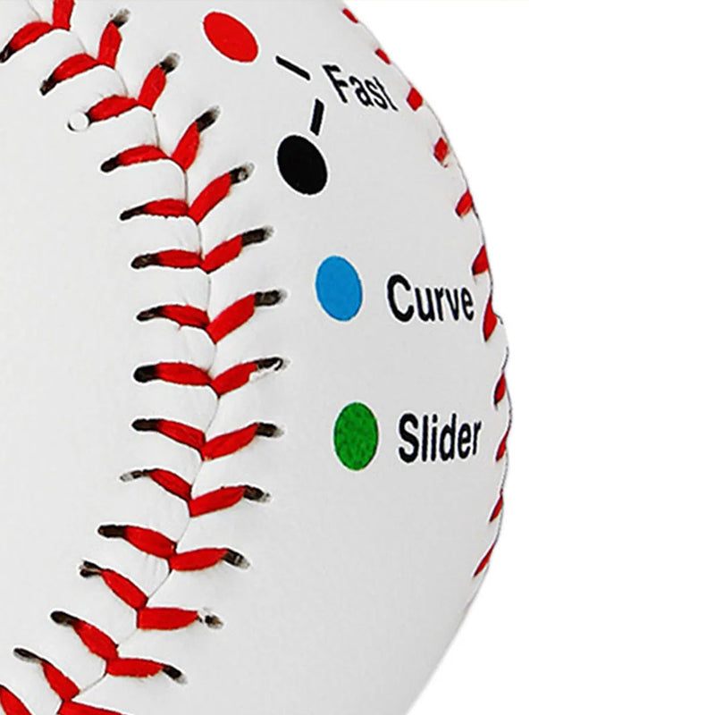 9 Inch Competition Training Baseball with Finger Placement Markers Games Practice Baseball Training Aid for Pitching