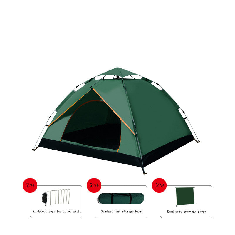Outdoor Automatic Quick Open Tents Two Door Beach Camping Tent Breathable Rainproof And Sunscreen - V.I.P Digital Presence