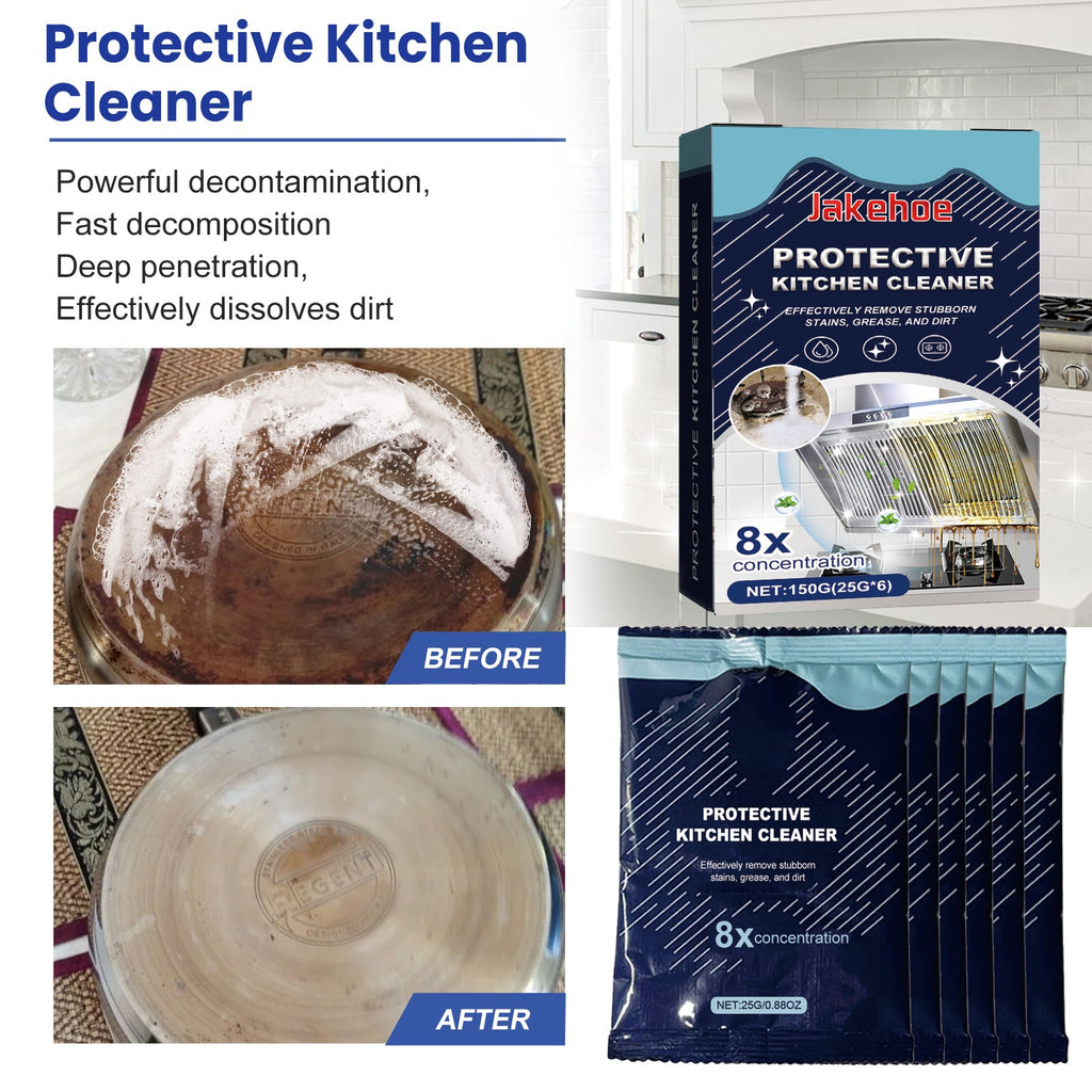 Kitchen Cleaning Detergent Powder, Stove Hood Kitchen Utensils Heavy Oil Cleaning Decontamination Detergent
