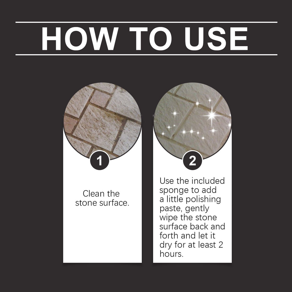 Stone Care Wax, Polished Refurbished Stone Furniture Paint Care Brightener Tile Repair Cream