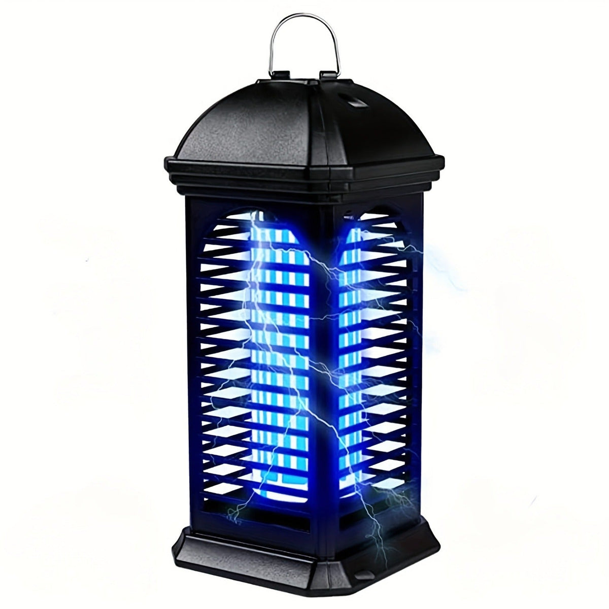 Cylindrical Plug-In Bug Zapper with Blue Grid Light in Black Single or Two-Piece Upgrade Options — image 7