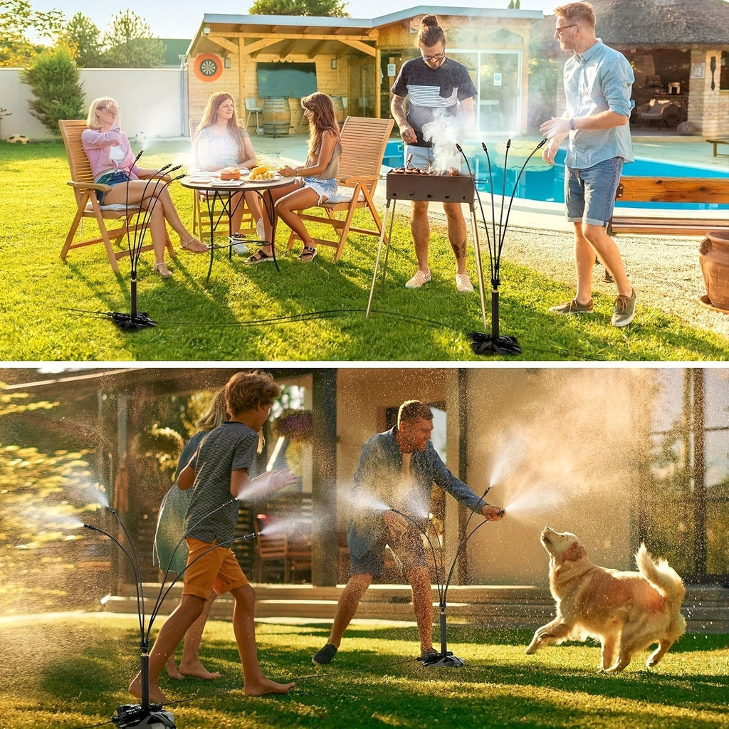Outdoor Misting System Portable 26.5Ft Mist Cooling Kit with Adjustable Stand for Patio Garden BBQ — image 11