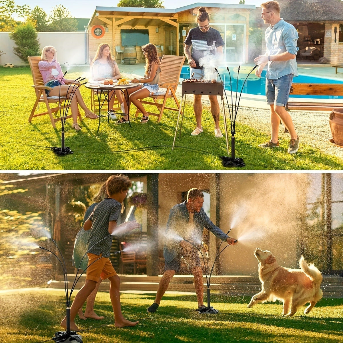 Outdoor Misting System Portable 26.5Ft Mist Cooling Kit with Adjustable Stand for Patio Garden BBQ — image 11