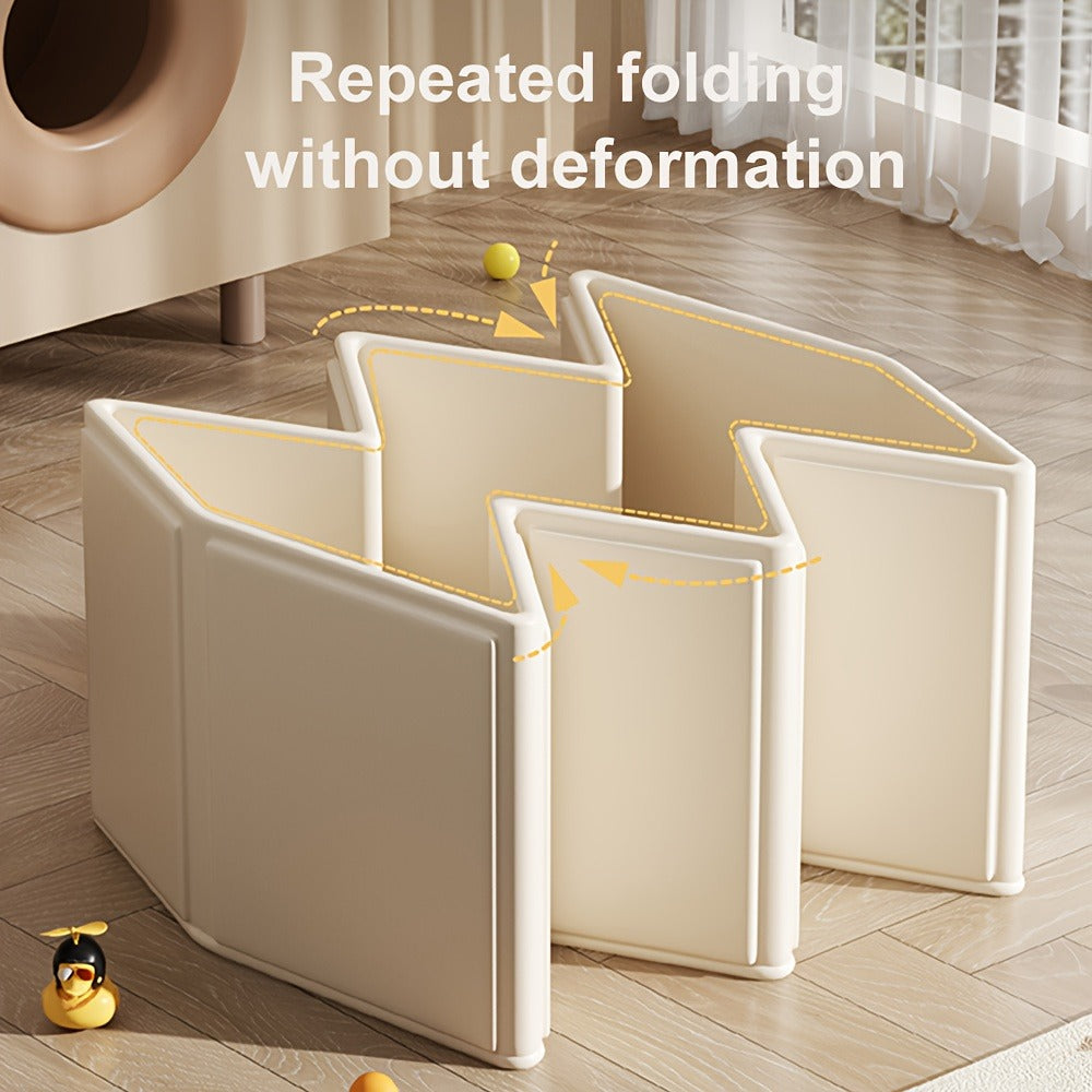 Foldable Baby Bathtub Portable Newborn Infant Tub with Drain Hole, Anti-Slip Base & Durable Multi-Functional Design for Home 