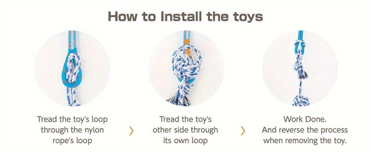 Dog Toy Telescopic Aluminum Flirt Pole with Reinforced Nylon Rope and Three Detachable Interactive Toys — image 14