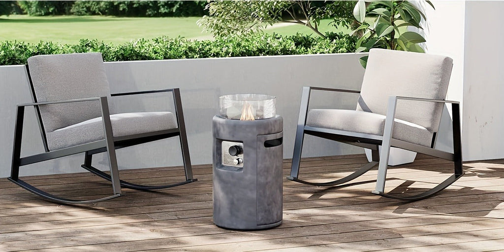 Propane Fire Pit Table 16-Inch Portable Outdoor Fire Table with Glass Windproof Cover, High-Power Patio Heater — image 10
