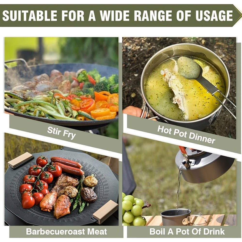 Windproof Camp Stove 21000W Collapsible, Seven Star Camping Gas Stove with Piezo Igniter & Fuel Canister Adapter — image 10