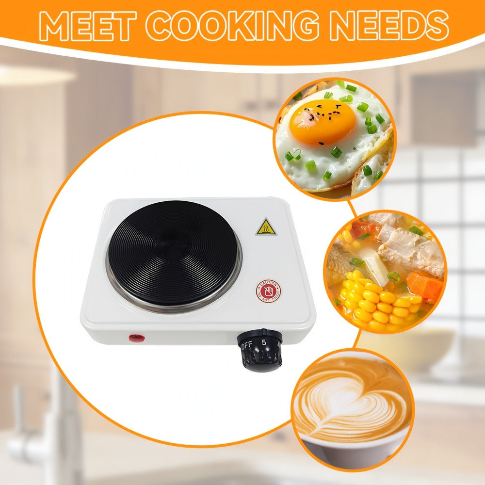 Electric Stove Desktop 5-Speed Temperature Control, Portable Electric Burner for Home & Camping, Compact Quick-Heating Counte