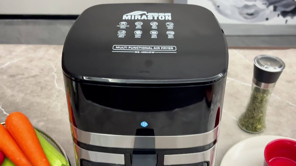 5.8Qt Air Fryer with Touchscreen Control Panel, Viewing Window, Eight Presets and 20 Paper Liners — image 10