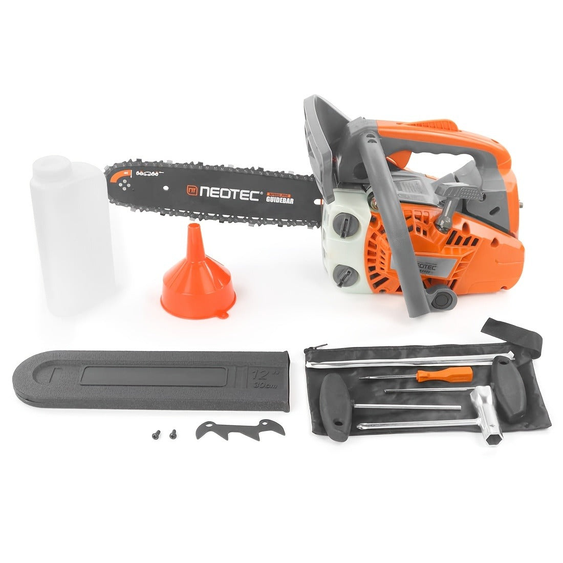 25.4CC 12-Inch Top-Handle Gas Chainsaw with Two-Stroke Engine and Pictured Accessory Group — image 10